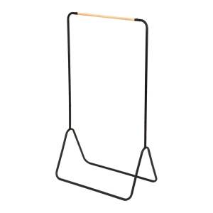 Černý stojan na oblečení Compactor Elias Clother Hanger, výška 145 cm