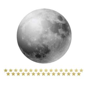 Set nástěnných samolepek Dekornik Full Moon