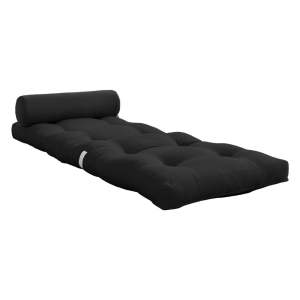 Černoantracitová futonová matrace 70×200 cm Wrap Dark Grey – Karup Design