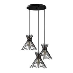 Černé závěsné svítidlo Opviq lights Kirpi