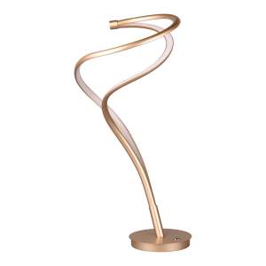 LED stolní lampa s kovovým stínidlem ve zlaté barvě (výška 56 cm) Nala – Trio Select