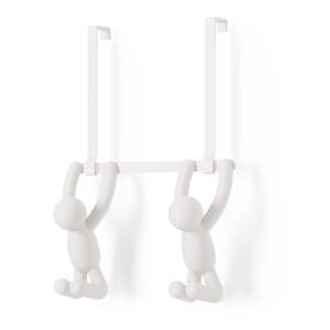 Bílý plastový věšák na dveře 22 cm Buddy – Umbra