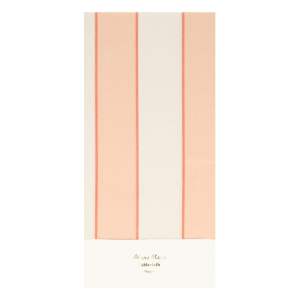 Ubrus 137×259 cm Peach Stripe – Meri Meri