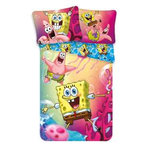 Bavlněné dětské povlečení na jednolůžko 140×200 cm Sponge Bob – Jerry Fabrics