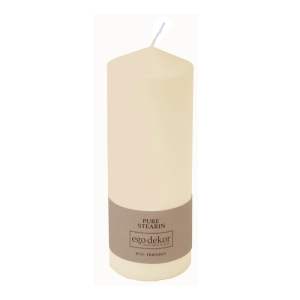 Smetanově bílá svíčka Eco candles by Ego dekor Top, doba hoření 50 h