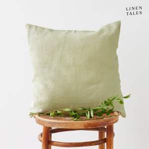 Lněný povlak na polštář 40×40 cm Sage – Linen Tales