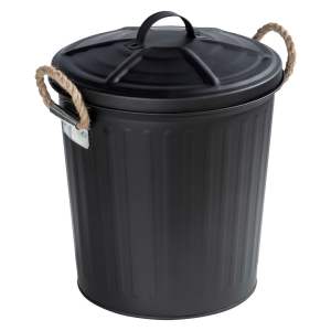 Černý koš Wenko Gara Matt, objem 6 l