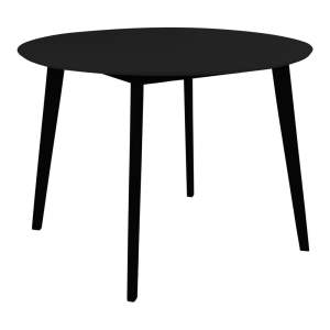 Kulatý jídelní stůl s černou deskou 105×105 cm Vojens – House Nordic