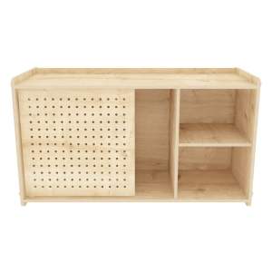 Nástěnná knihovna v dekoru dubu v přírodní barvě 65×30 cm Sima – Kalune Design