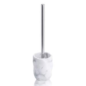 Bílá mramorová WC štětka Marble – Tomasucci