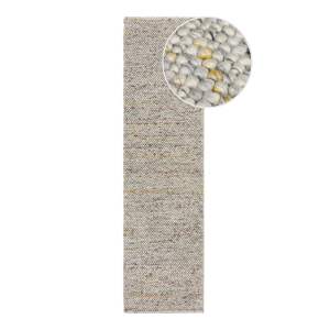 Krémový ručně tkaný běhoun s příměsí vlny 60×230 cm Minerals – Flair Rugs