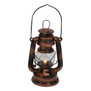 LED lucerna v bronzové barvě (výška 19 cm) – Hilight