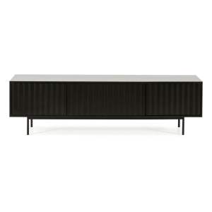 Černý TV stolek 180×52 cm Sierra – Teulat