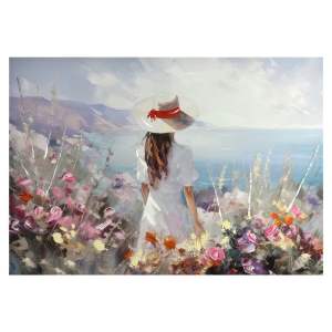 Obraz s ručně malovanými prvky 100×70 cm Amelia – Styler