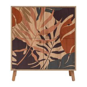 Skříňka v dekoru dubu v přírodní barvě 95×111 cm Multilux – Kalune Design