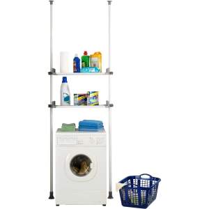 Bílý kovový koupelnový regál 120×300 cm Herkules – Wenko
