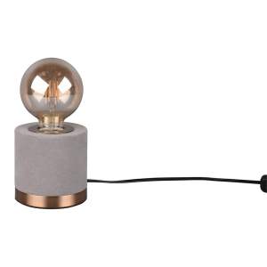 Šedá sametová stolní lampa (výška 11 cm) Judy – Trio