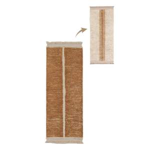 Bavlněný běhoun v béžovo-cihlové barvě 80×230 cm Duetto Toffee – Lorena Canals