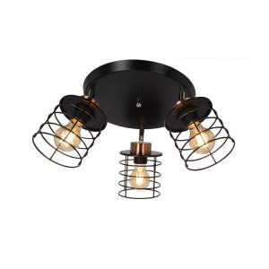 Černé kovové stropní svítidlo Glob – Candellux Lighting