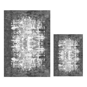Bílo-šedé koupelnové předložky v sadě 2 ks 60×100 cm Modern – Mila Home