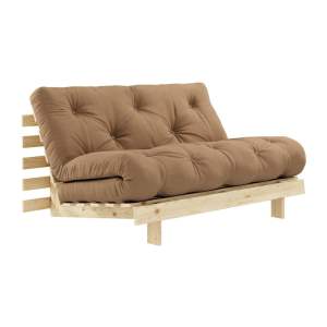 Hnědá rozkládací pohovka 140 cm Roots – Karup Design