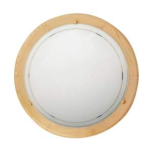 LED stropní svítidlo se skleněným stínidlem v bílo-přírodní barvě ø 30 cm Pine – Candellux Lighting
