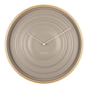 Béžové nástěnné hodiny Karlsson Ribble, ø 31 cm