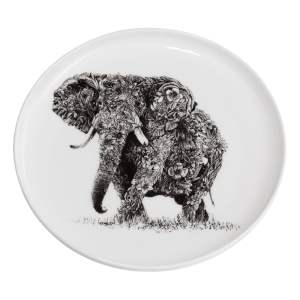 Bílý porcelánový talíř Maxwell & Williams Marini Ferlazzo Elephant, ø 20 cm