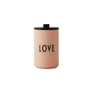 Oranžovo-béžový termo hrnek 350 ml Love – Design Letters