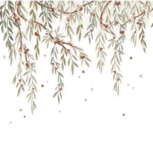 Dětská tapeta 200 cm x 248 cm Eucalyptus Blooming – Lilipinso
