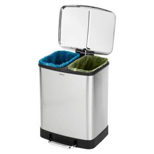 Odpadkový koš na tříděný odpad z nerezové oceli 24 l Studio Duo – Wenko
