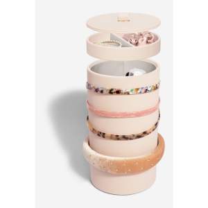 Světle růžový koupelnový organizér – Stackers