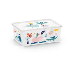 Bílý plastový dětský úložný box 37x26x15 cm C Box Style – KIS