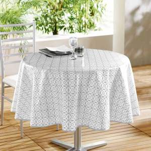 Omyvatelný ubrus ø 160 cm Abaca – douceur d’intérieur