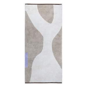 Bílo-béžový pratelný bavlněný běhoun 70×150 cm Figura – Mette Ditmer Denmark