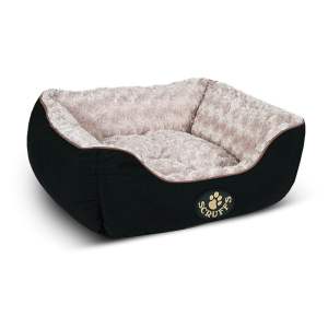 Černý plyšový pelíšek pro psa 50×60 cm Scruffs Wilton M – Plaček Pet Products