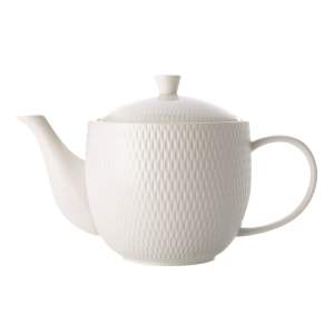 Bílá porcelánová čajová konvice Maxwell & Williams Diamonds, 800 ml