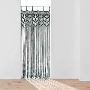 Černý závěs do dveří 90×200 cm Macarena – douceur d’intérieur