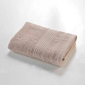 Béžový froté bavlněný ručník 50×90 cm Tendresse – douceur d’intérieur