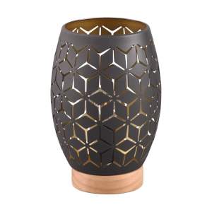Černá stolní lampa (výška 21 cm) Bidar – Trio