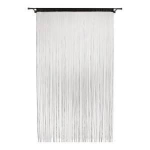 Černý závěs do dveří 100×200 cm String – Mendola Fabrics