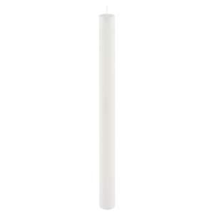 Bílá dlouhá svíčka Ego Dekor Cylinder Pure, doba hoření 53 h