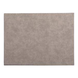 Šedé prostírání z imitace kůže ZicZac Troja Rectangle, 33 x 45 cm