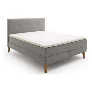 Světle šedá boxspring postel 180×200 cm Stockholm – Meise Möbel