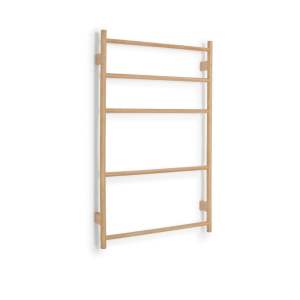 Nástěnný držák na osušky z dubového dřeva Wireworks Towel Rail Wallbar