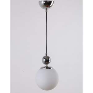 Závěsné svítidlo ve stříbrné barvě se skleněným stínidlem ø 15 cm Marble – Squid Lighting