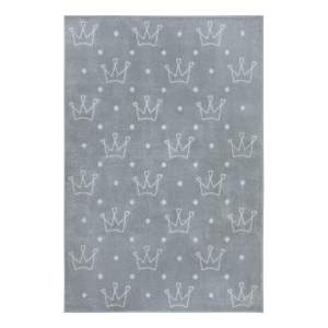 Šedý dětský koberec 120×170 cm Crowns – Hanse Home
