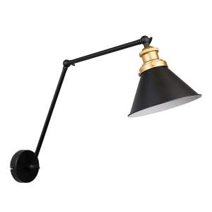 Černé kovové nástěnné svítidlo Fundo – Candellux Lighting