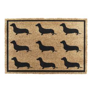 Rohožka z kokosového vlákna 40×60 cm Dachshund – Artsy Doormats