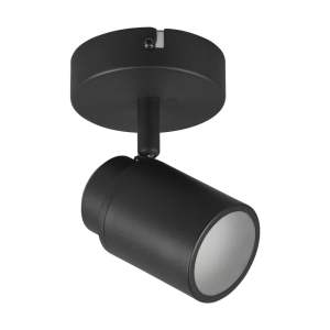 Matně černé kovové bodové svítidlo 10×9 cm Angelo – Trio